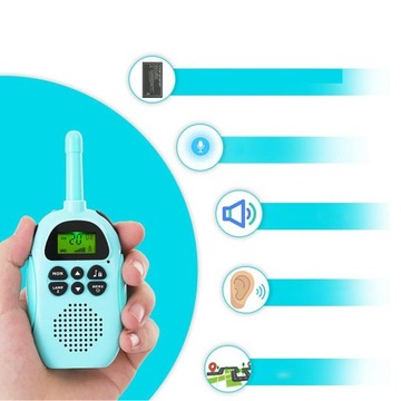 Krótkofalówka Walkie Talkie dla dzieci 2 sztuki DJ100 3KM
