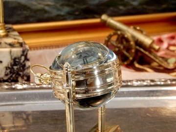 ZEGAREK KULKA SZKŁO MOSIĄDZ RÓŻA PREZEnT GRAWer