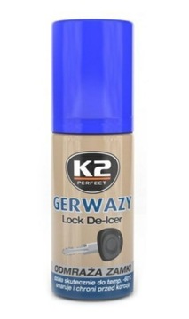 K2 Odmrażacz płyn spray smar do zamków samochodowych drzwi kłódek auta k656