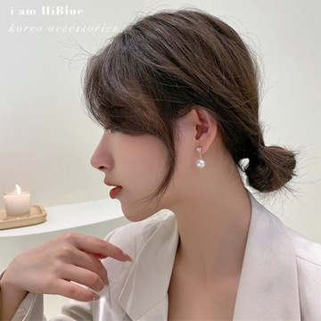 Fan-shaped Pearl Clip Earrings No Hole Ear Clips Geometric Pearl Clip on Ea