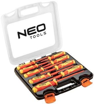 NEO Tools 04-142 НАБОР ОТВЕРТОК ЭЛЕКТРИЧЕСКИЕ ОТВЕРТКИ, СТАЛЬ 1000В 9 ШТ.