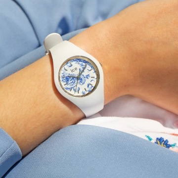 Ice-Watch Ice blue - White porcelain - Small - 3H