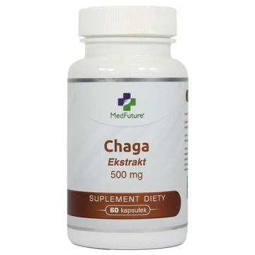 Chaga ekstrakt z owocni grzyba błyskoporka podkorowego 500 mg ODPORNOŚĆ