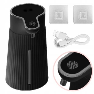 Bezdotykowy Dozownik Mydła Płynu 400ml Automatyczny Dyspenser Duży USB-C IR