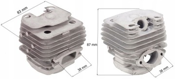 КОМПЛЕКТ ЦИЛИНДРОВ-ПОРШНЕЙ ДЛЯ КИТАЙСКОЙ ПИЛЫ NAC CS