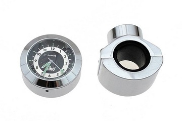 ZEGAREK MOTOCYKLOWY NA KIEROWNICE CHROMOWANY