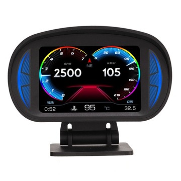 Автомобильный HUD-дисплей в режиме OBD2 GPS с