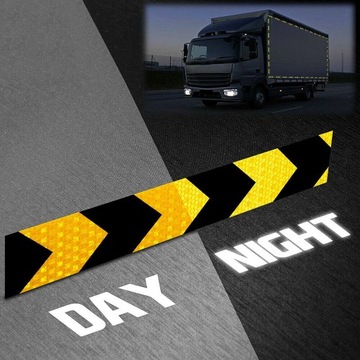 ЛЕНТА САМОКЛЕЯЩАЯСЯ СВЕТООТРАЖАЮЩАЯ СТРЕЛКА ОРАНЖЕВАЯ СВЕТООТРАЖАЮЩАЯ 5М