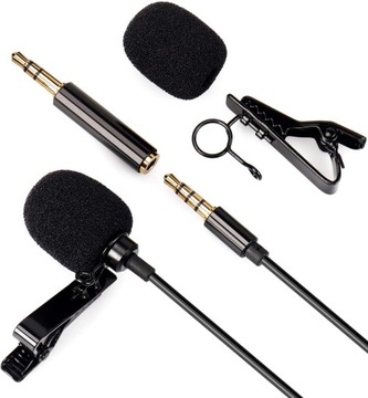 Mikrofon Krawatowy z klipsem Jack 3,5mm MCP100B