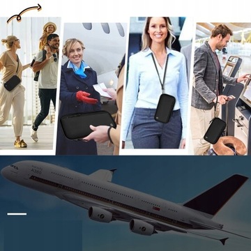 СУМКА-ОРГАНИЗАТОР ДЛЯ ПАСПОРТА с RFID-блокировкой, черный