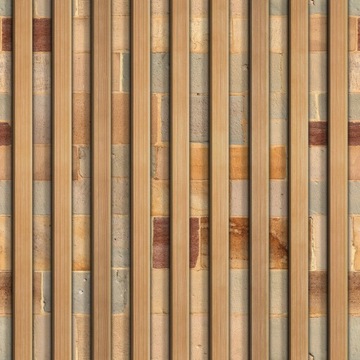 TAPETA LAMELE OLEJOWANE DESKI CEGŁA MUR 3D 5490al