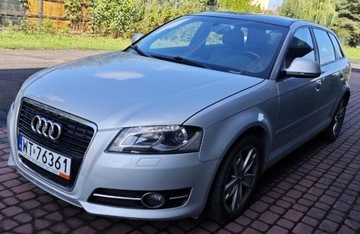 Audi A3 8P Hatchback 3d 1.8 TFSI 160KM 2009 AUDI A3 SKÓRA AUTOMAT MAŁY PRZEBIEG ZAREJESTROWANA, zdjęcie 2