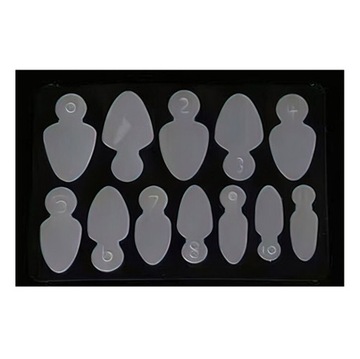 Excellent PRO formy silikonowe do frencha dual form combo Oval Short A