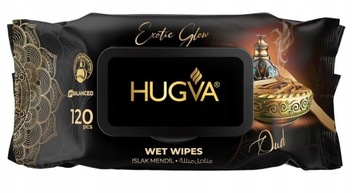 CHUSTECZKI Luxury perfumowane nawilżane EXOTIC GLOW 120 szt. HUGVA