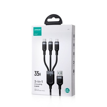 Многофункциональный кабель серии Joyroom 3-в-1 S-1T3018A18 Lightning USB-C micro USB