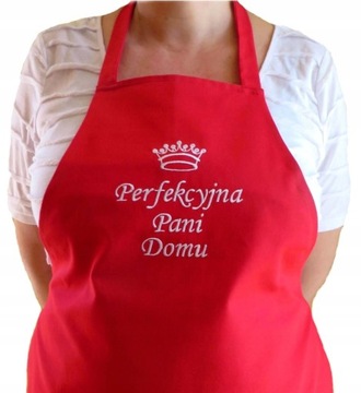 Fartuch z HAFTEM dla żony PREZENT dzień kobiet