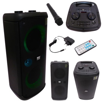 BOOMBOX WIEŻA RADIO MP3 GŁOŚNIK BLUETOOTH KARAOKE