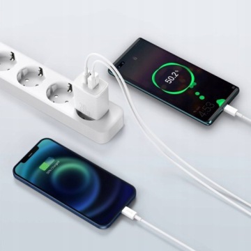 БЫСТРОЕ СЕТЕВОЕ ЗАРЯДНОЕ УСТРОЙСТВО BASEUS USB/USB ТИП C 20 ВТ 3 А КОМПАКТНОЕ