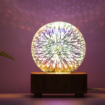 Прикроватная лампа из стеклянного шара Романтическая настольная лампа