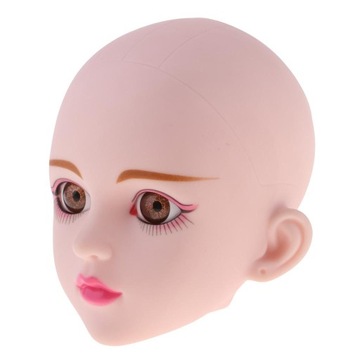 BJD Girl Doll Head Sculpt Rose Rose Red cień do powiek