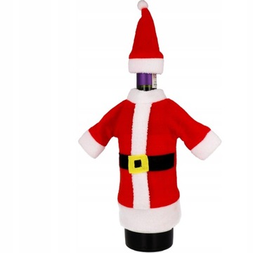 РОЖДЕСТВЕНСКАЯ КРЫШКА ДЛЯ БУТЫЛКИ ВИНА ВИНО САНТА-КЛАУС НАряд ЧЕХОЛ ДЛЯ ОДЕЖДЫ