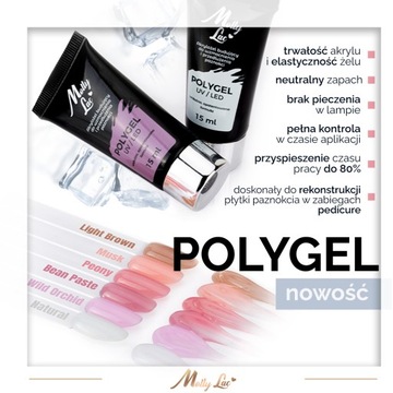 Molly Lac POLY GEL ACRYL GEL строительный гель 50мл