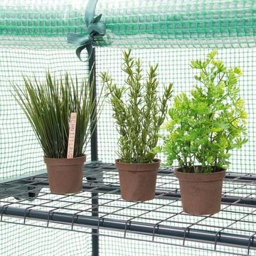 МИНИ-БАЛКОННАЯ ТЕПЛИЧНАЯ ПОЛКА СЕЯЛКА ИЗ ФОЛЬГИ ДЛЯ ПОСЕВА HERBAR 125x69x49