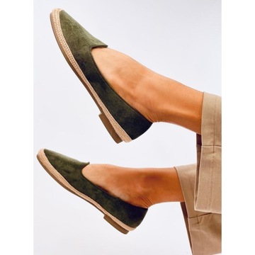 Baleriny espadryle damskie BALLOT OLIVE 39