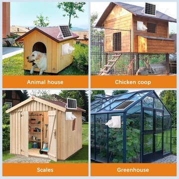 Наружный вытяжной вентилятор с солнечной панелью 6 В 10 Вт