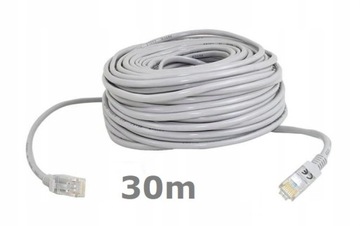 Kabel Sieciowy Lan ethernet skrętka RJ45 Gold 30m * U/UTP Kat. 5e