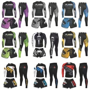 KOSZULKA SPODENKI SPODNIE MMA SIŁOWNIA