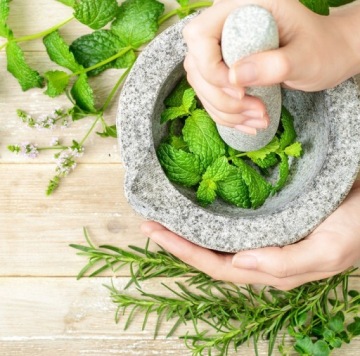 КУХОННАЯ СТУПКА, ГРАНИТНЫЙ ПЕСТИК ДЛЯ СПЕЦИЙ