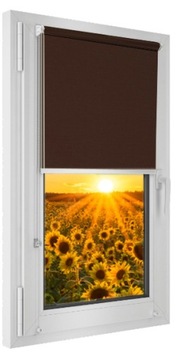 Piękne brązy Roleta MINI Okienna Fix 43x140