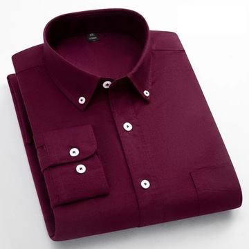 Oxford Shirts for Men 100% Cotton Solid Color Man