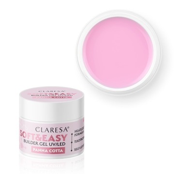 CLARESA - Żel budujący Soft&Easy builder gel Panna Cotta 12g