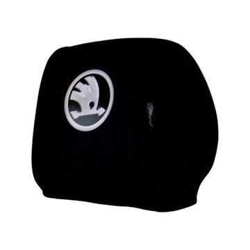 SKODA POTAHY NA PODHLAVNÍKY Z LOGO 2 KS.