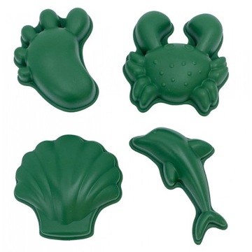 SCRUNCH FOREMKI SILIKONOWE DO PIASKU CIEMNY ZIELON