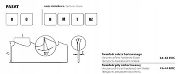 Piła taśmowa do drewna PASAT 2270X30X08 ROH / FENES