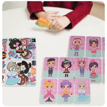 МАГНИТНАЯ ОБРАЗОВАТЕЛЬНАЯ ПАЗЛ-пазл ОДЕВАНИЕ КУКЛЫ СООТВЕТСТВИЕ