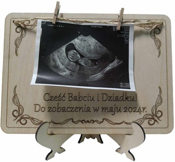 RAMKA NA ZDJĘCIE USG DLA BABCI DZIADKA MAGNES NA LODÓWKĘ ZOSTANIESZ BABCIĄ