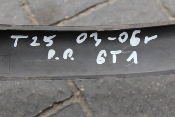 AVENSIS T25 LIŠTA NÁRAZNÍKU PRAVÝ PŘEDNÍ BARVA 6T1 52712-05020