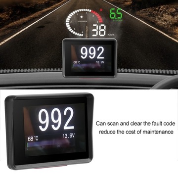 ИНСТРУМЕНТЫ АВТОМОБИЛЬНЫЕ ЧАСЫ ТЕМПЕРАТУРА HUD OBD
