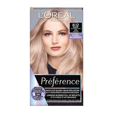 PREFERENCE FARBA KOLORYZUJĄCA 8.12 ALASKA JASNY PO