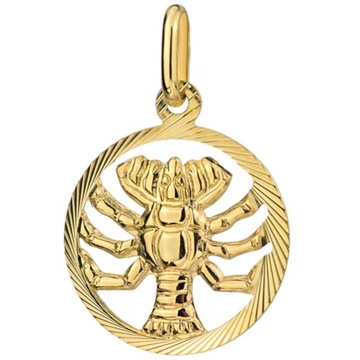 ZŁOTA ZAWIESZKA ZNAK ZODIAKU RAK pr.585