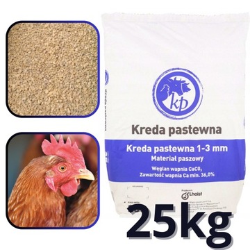 KREDA PASTEWNA Gruboziarniska Pasza dla kur WAPŃ