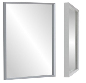 HIT! Lustro 80x60 wąska KASETONOWA rama ALUMINIUM