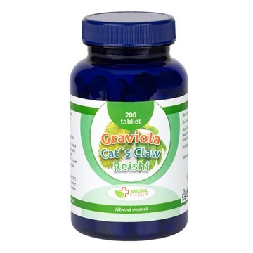 Graviola + Koci Pazur + Reishi 200 tabletek