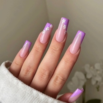 Flexi Tips Насадки для наращивания ногтей, 500 шт., квадратная коробка