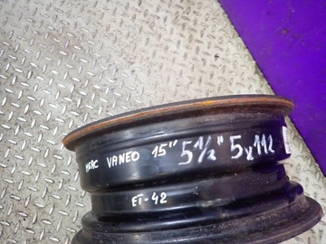 DISK OCELOVÝ MERCEDES EQC 5.5" X 15" 5X112 ET 42