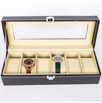 КОРОБКА-ОРГАНИЗАТОР КОРОБКА ДЛЯ ЧАСОВ 6 ШТ.